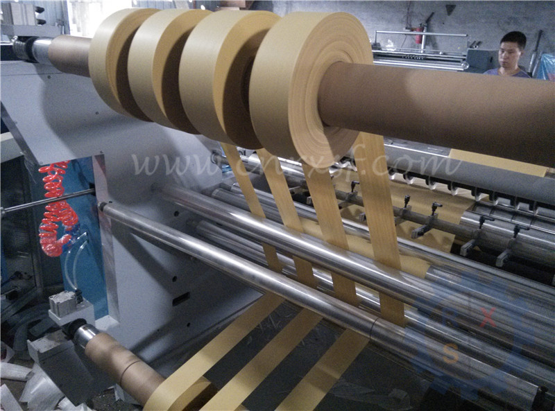 Горизонтальный тип бумажная машина разрезать и перематывать