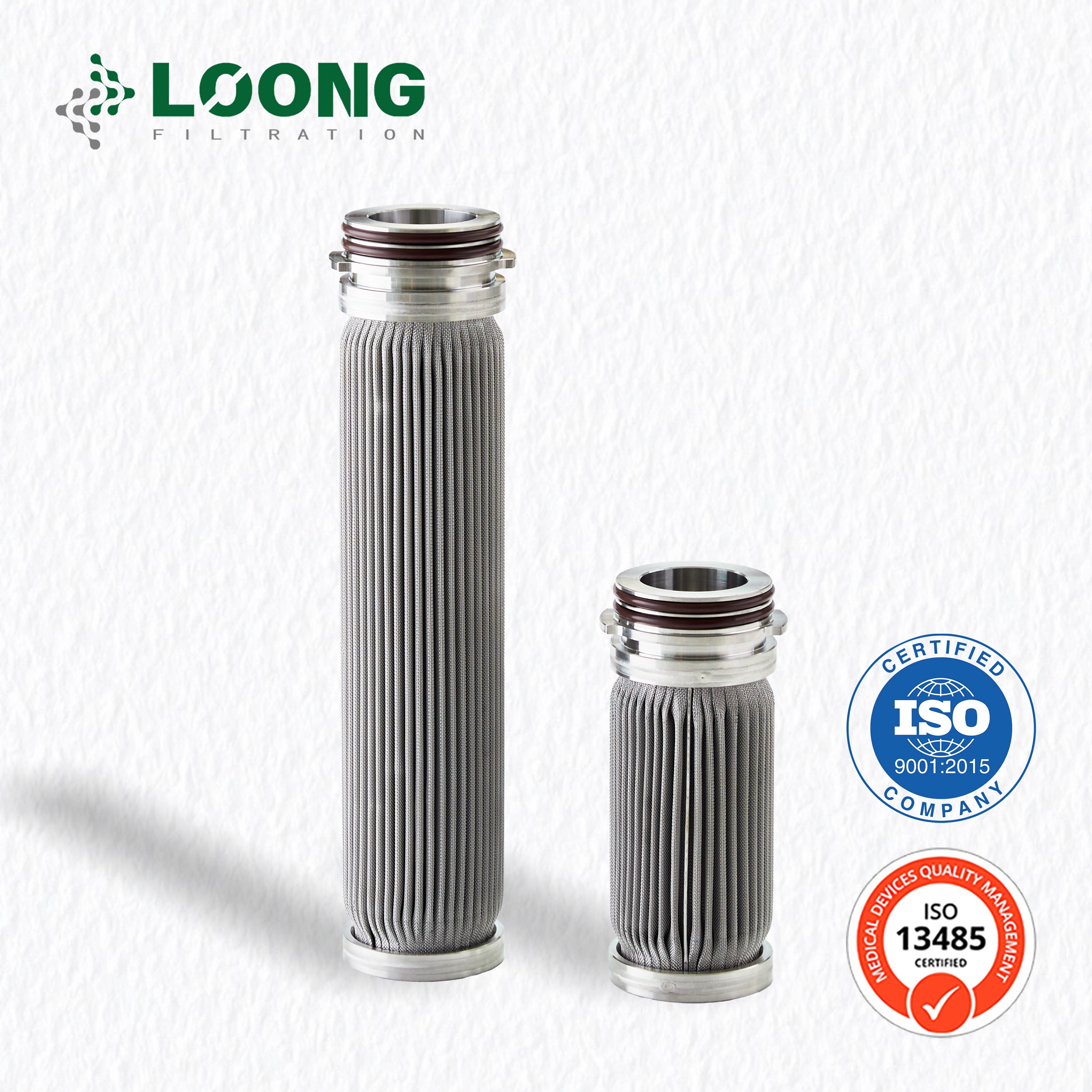 Cartucho de filtro plisado de acero inoxidable (1um)