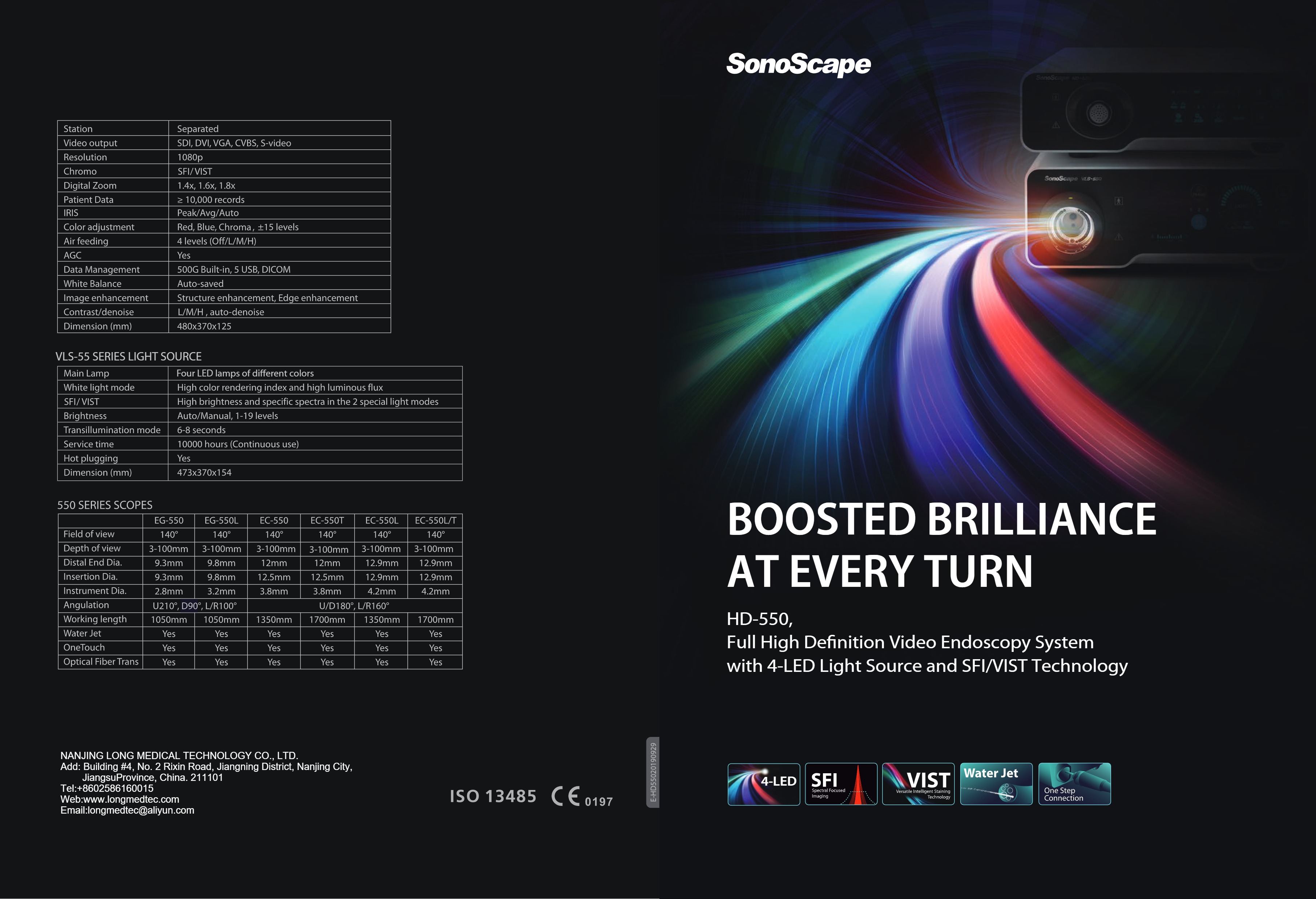 Видеоэндоскопическая система высокого разрешения HD-550-1