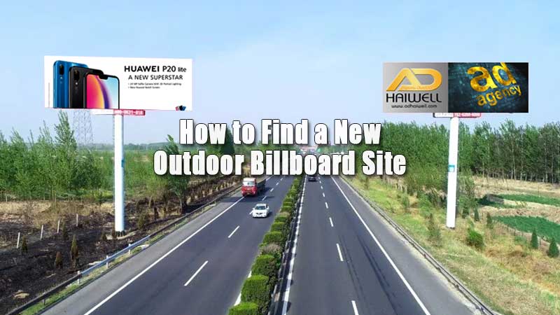 So finden Sie eine neue Outdoor-Billboard-Site