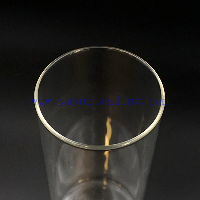 high quality diameter 5cm set of 7 clear glass candle holder and container