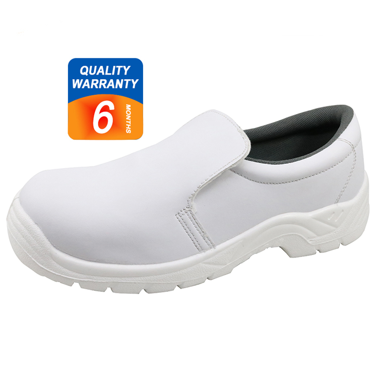 KS002 white microfiber leather CE steel toe kitchen safety shoes Buy