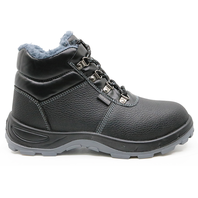 372 Oil resistant anti static fur lining winter safety boots shoes