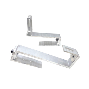 Sistema de montaje solar de aluminio Abrazadera de techo anodizado personalizada para sistema solar
