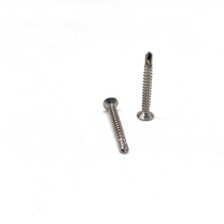 SS316 SS304 China Factory Supply Hardend vis autoperceuses à tête fraisée