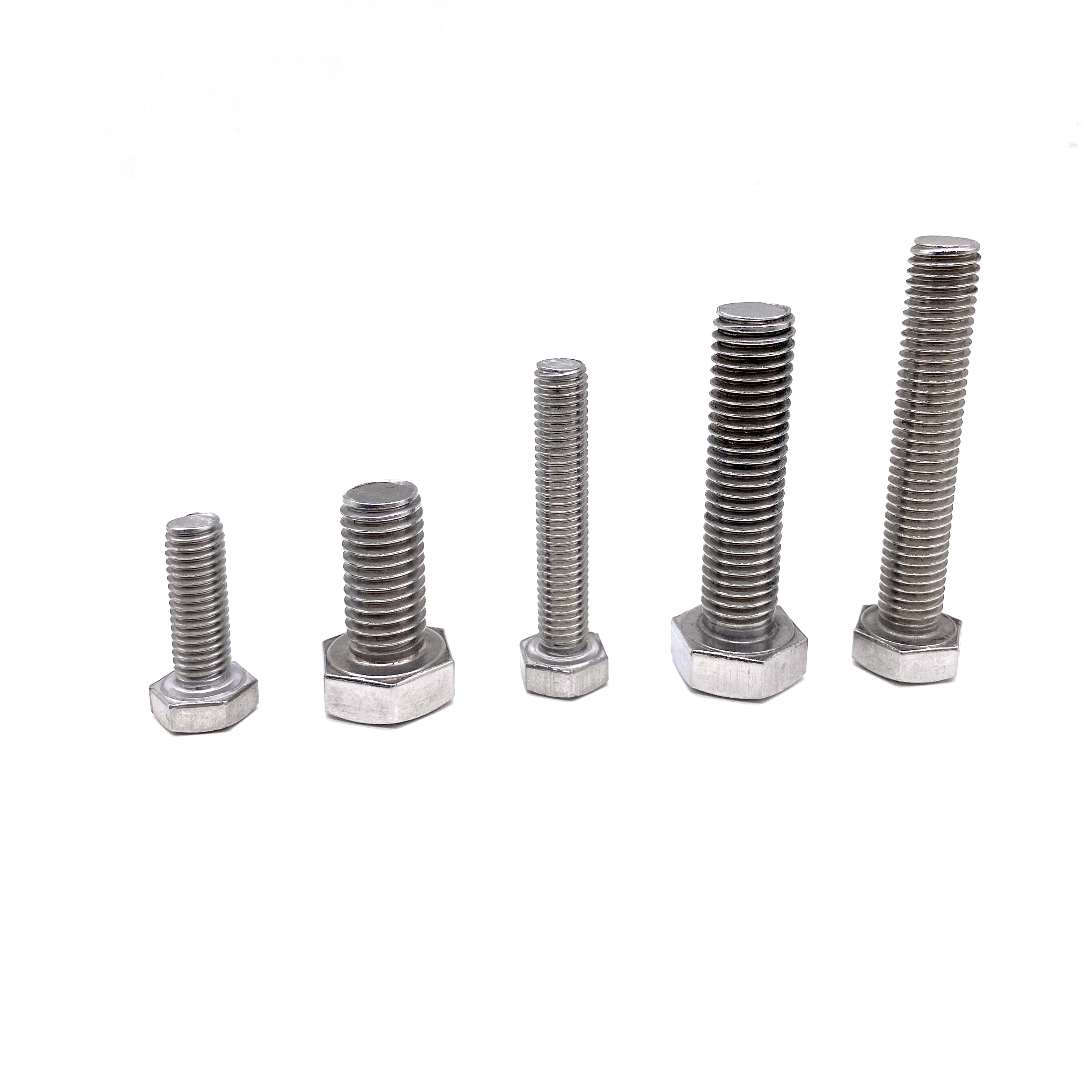 INOX A2 INOX A4 Agudo de alta calidad Acero inoxidable 304 316 DIN933 HEX CABEZ