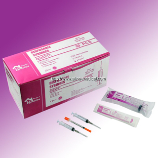 Sterile 3 parts medical disposable syringe luer lock syringe