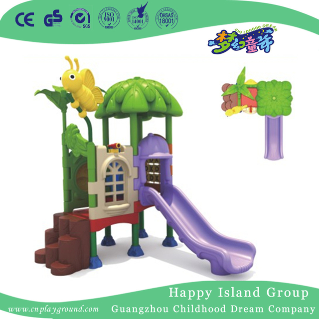 Einfache Karikatur-kleine Dia-Spielplatz-Plastikgeräte (ML-2009001)