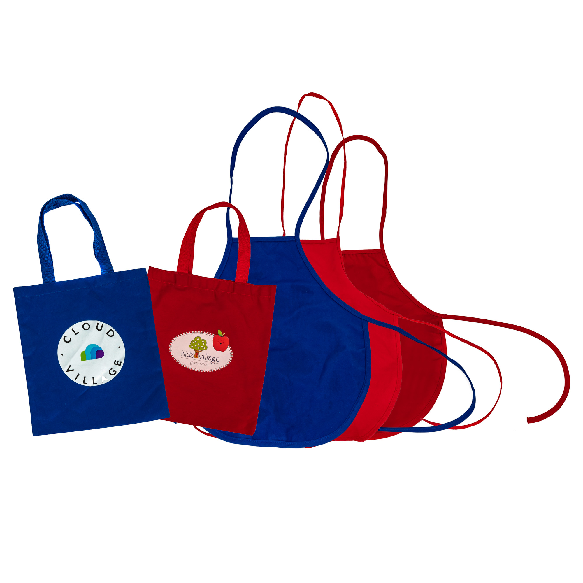 Customized Children Apron Kids Drawing Painting Apron and Kid Bag