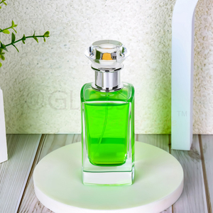 Clear Square End High Perfume Glass Glass Bottle