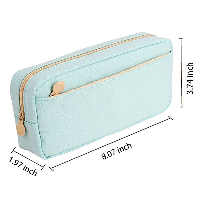 Promotional Cheap Canvas Pencil Bags Student Canvas Coin Bags (TP-PCB052)