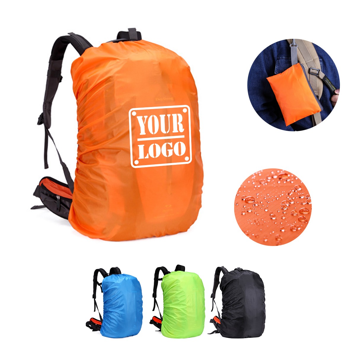 30-80L Backpack Rain Cover Outdoor Hiking Climbing Bag Cover Waterproof Rain Cover for Backpack