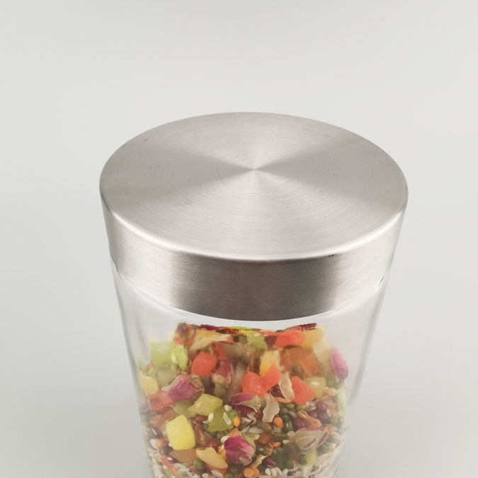 Clear Glass Food Jar