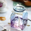 Square Colorful Glass Bottle Wedding Decoration 
