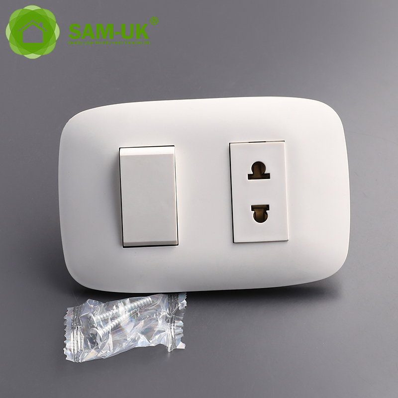 RS485 latón elegante moderna luz LED Light Switches Botón Botón 2 Pandilla 2 vías Estándar de la UE eléctrica