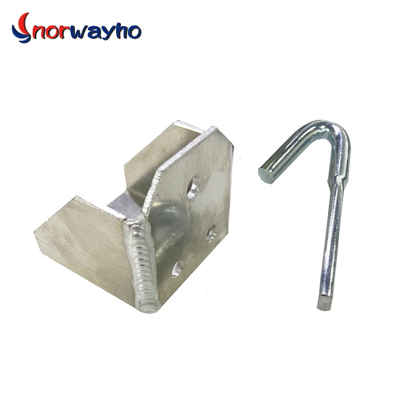Steel Right Angle Bracket Mount with Hook