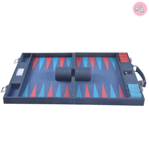 2020 Best Sell High-Grade Costom Antique Luxury Denim Backgammon Set