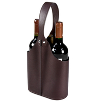 Wine Box Manufacturer PU leather luxury leather wine travel case
