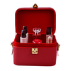 2020 New Professional Cosmetic Bag Pu Leather Women Fashion Jewelry Vanity Box with Zipper