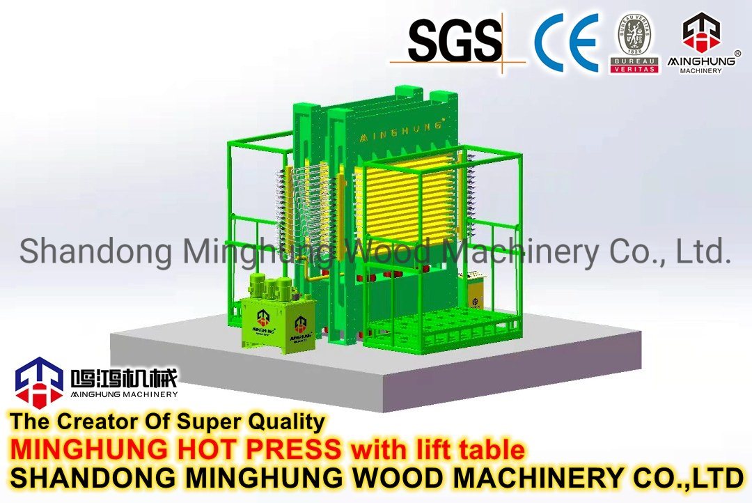 Multilayer Plywood Veneer Hot Press untuk Laminasi Melamin
