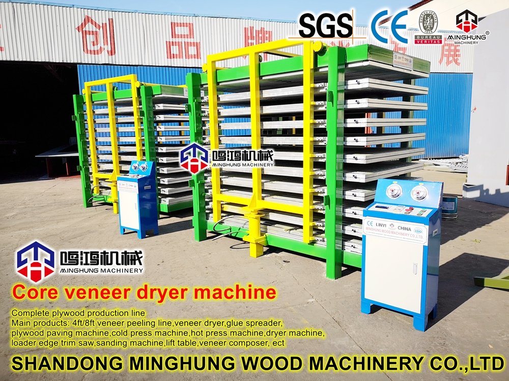 Plywood Core Veneer Press Dryer untuk Mesin Pengerjaan Kayu