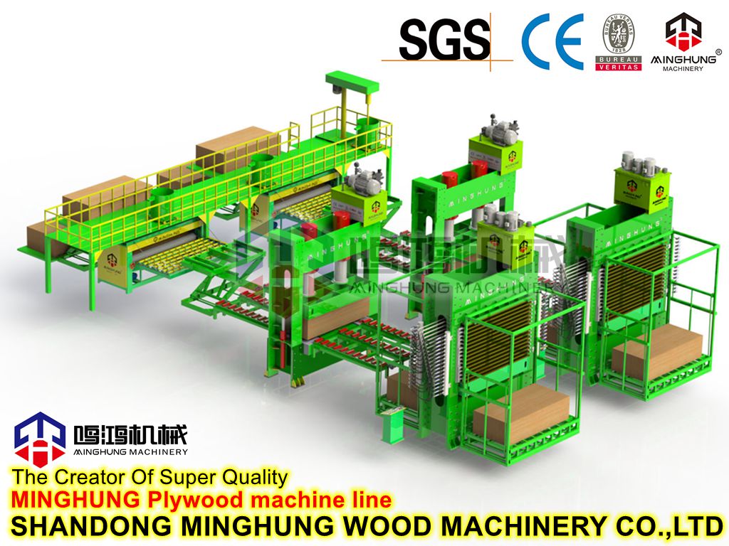 Mesin Woodworking Mesin Press Panas untuk Film Faced Plywood