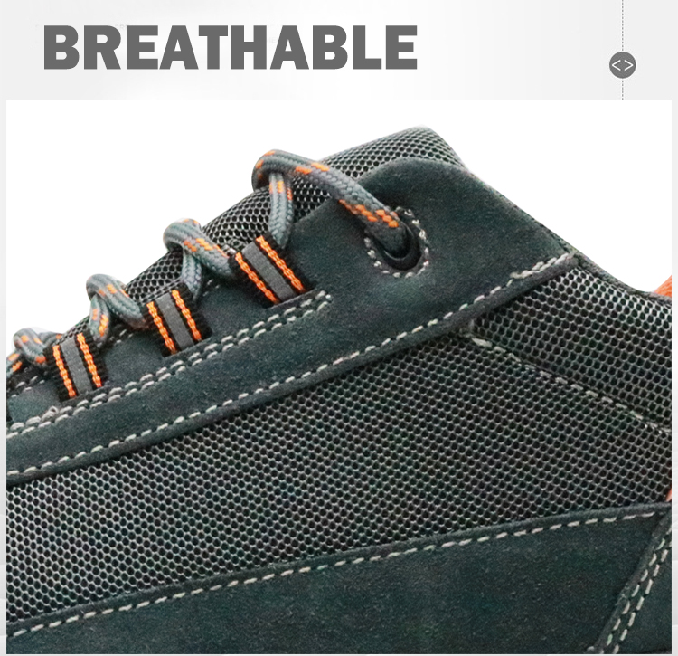 China slip resistant steel toe cap breathable delta safety shoes