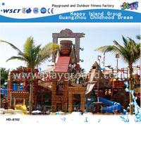 Große Aqua House Wasserrutsche Spielplatz zum Verkauf (HD-6102)