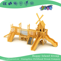 Школа Открытый Деревянный Детский Комбинированный Слайд Игровая площадка (HF-17002)