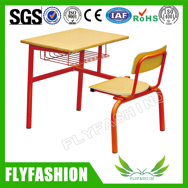Combo metal frame student study desk and chair (SF-101S)