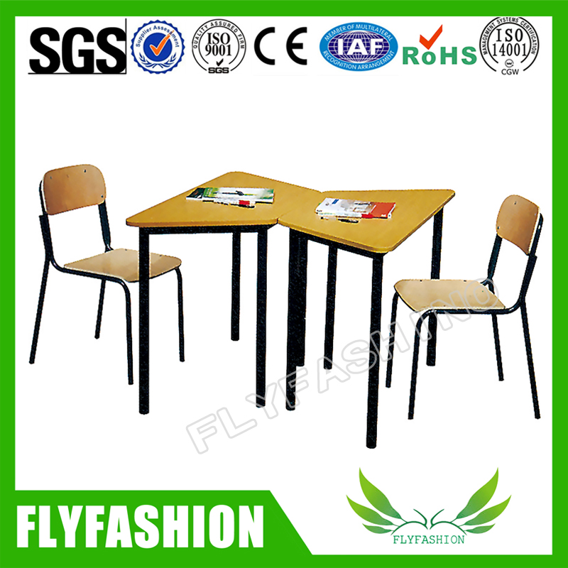 Classroom Furniture Wood School Study Table And Chair(SF-102S)
