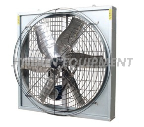 Hanging Type 6pcs stainless steel blade exhaust box Cooling Fan for dairy house air ventilation