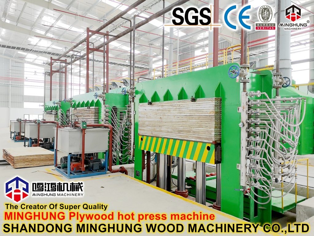 Mesin Hot Press Papan Melamin 800t