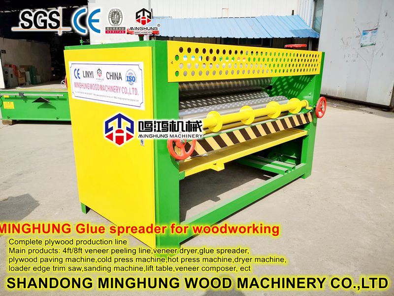 Mesin Penyebar Plywood dengan Diameter Rol Besar