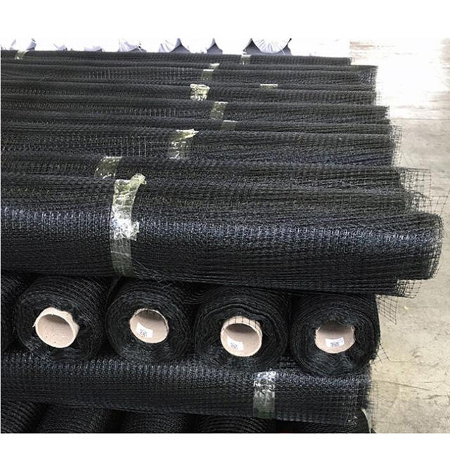 HDPE/PP 16gsm black color planting net/plant support net