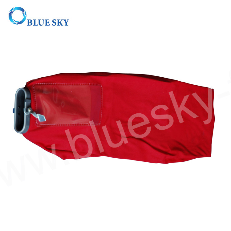 Bolsa de polvo de tela roja con cremallera para aspiradoras Sanitaire SC600