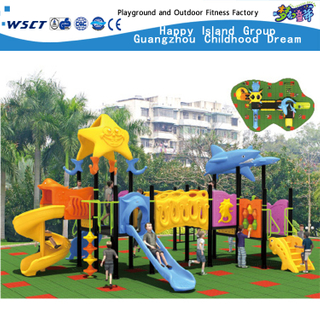 Design Dolphin Model Galvanized Steel Sea Breeze Playground for Children (HD-2502) 