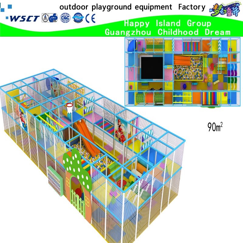 Indoor-Spielplatz mit Cartoon for Kids Burg und Vergnügungspark (H15-6004)