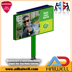 6m x 3m Solar Solution Werbetafel mit Hintergrundbeleuchtung