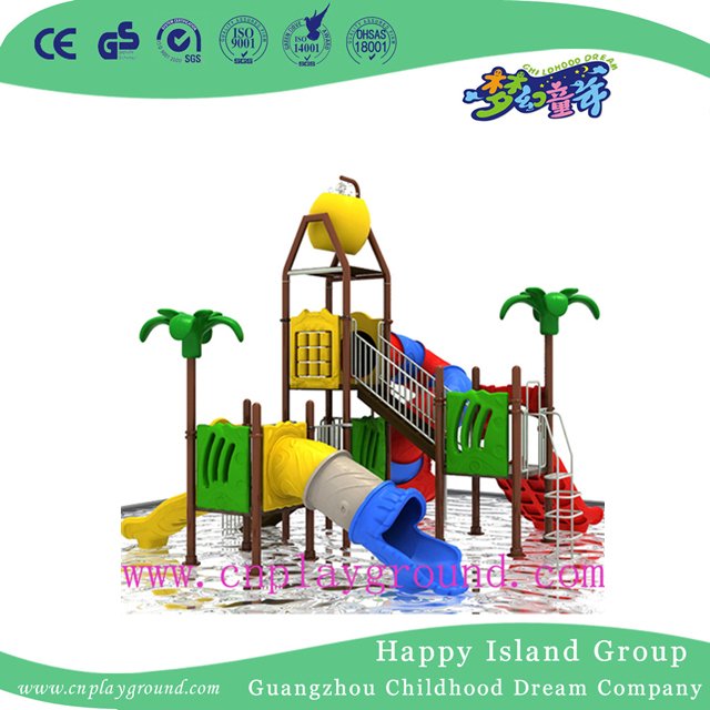 Neuer Design-preiswerter kleiner Kinderwasser-Park-Dia-Spielplatz (WPE-cus001)