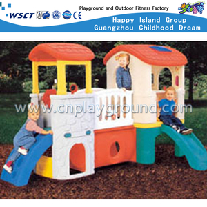 带幼儿塑料玩具的户外小型可爱滑梯游乐场 (M11-09301)
