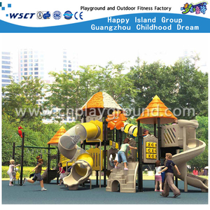 Heißer Verkaufs-Baumhaus-Spielplätze im Freien mit Kinderdia-Spielgeräten (HA-07801)