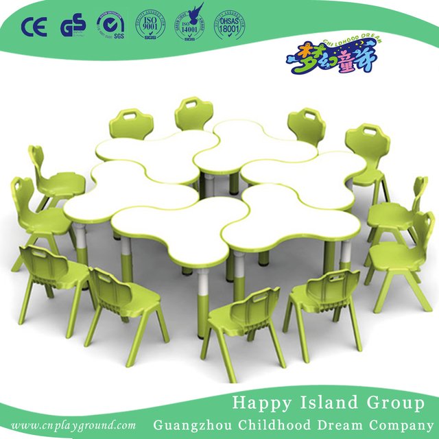 Kindergartenkinder hölzerne trapezförmige Tisch-Schreibtisch-Möbel (HG-4803)