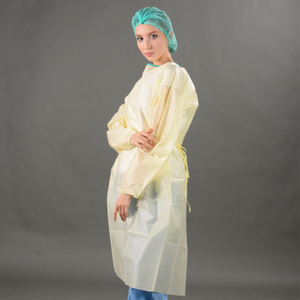 Medical Isolation Gown, PP Isolation Gown with Long Sleeves 