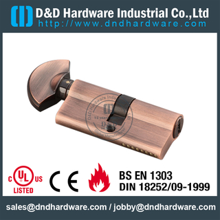 黄铜钥匙和转动插芯锁芯-DDLC005