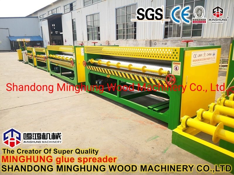 4feet Four Rollers Glue Spreader untuk Produksi Veneer Kayu Lapis
