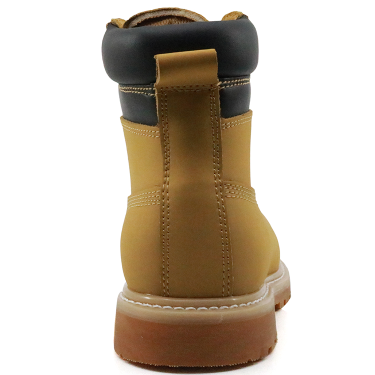 Oil resistant rubber sole goodyear work shoes with steel toe