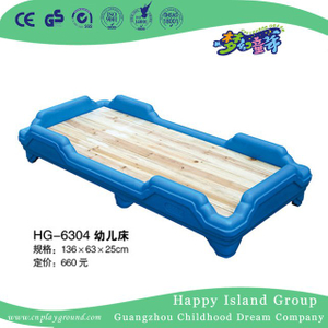 带塑料框架的全新设计天然木学步床 (HG-6304)