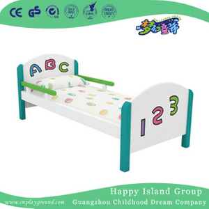可爱的木制单人学校婴儿床带字母和数字 (HG-6308)