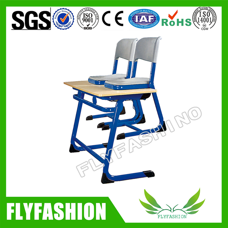 High Quality Double School Desk and Chair (SF-14D)